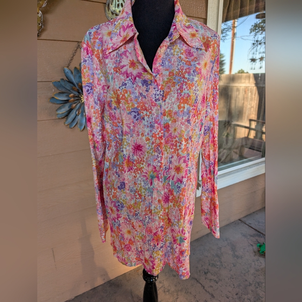 H&M Multicolor Floral Shirt